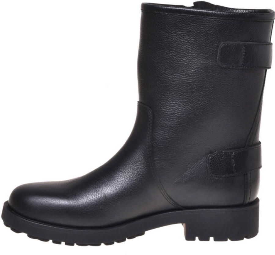Love Moschino Daily Biker leren bikerboots zwart - Foto 2