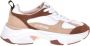 Love Moschino Stardust sneakers beige wit bruin - Thumbnail 1