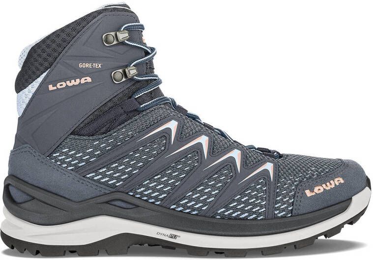 Lowa Innox Pro GTX Mid Ws Dames waterdichte mid wandelschoenen Steelblue Salmon