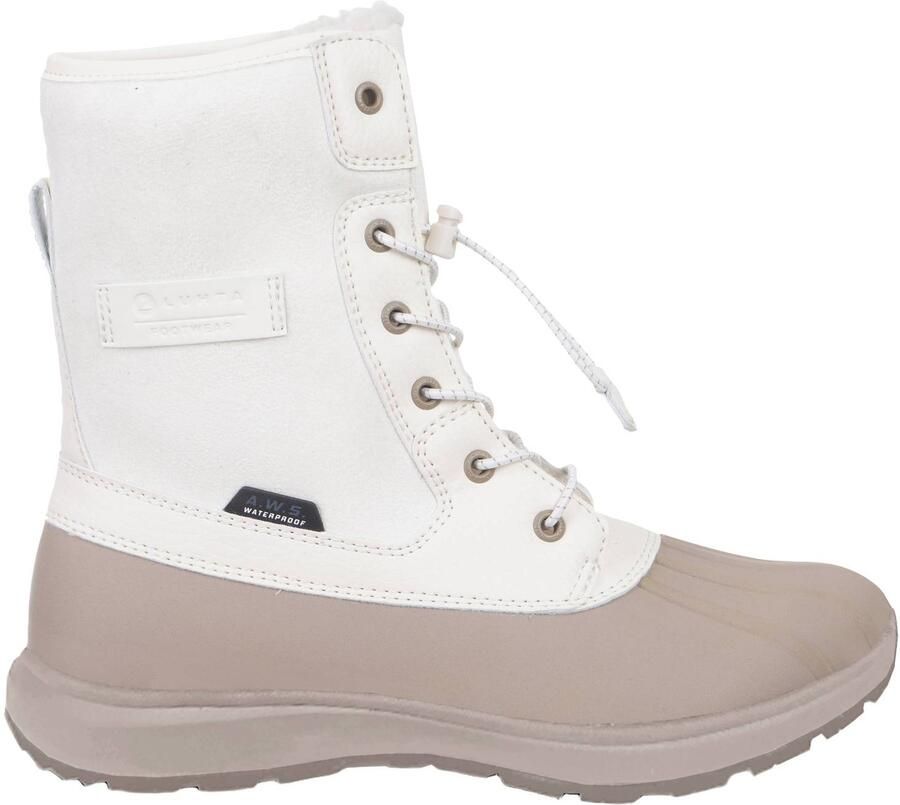 Luhta Tuttu snowboots met profielzool ecru zand