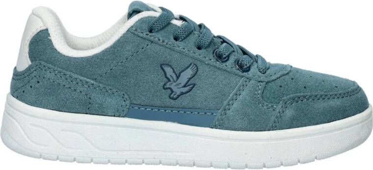 Lyle & Scott suède sneakers blauw Jongens Suede Effen 31