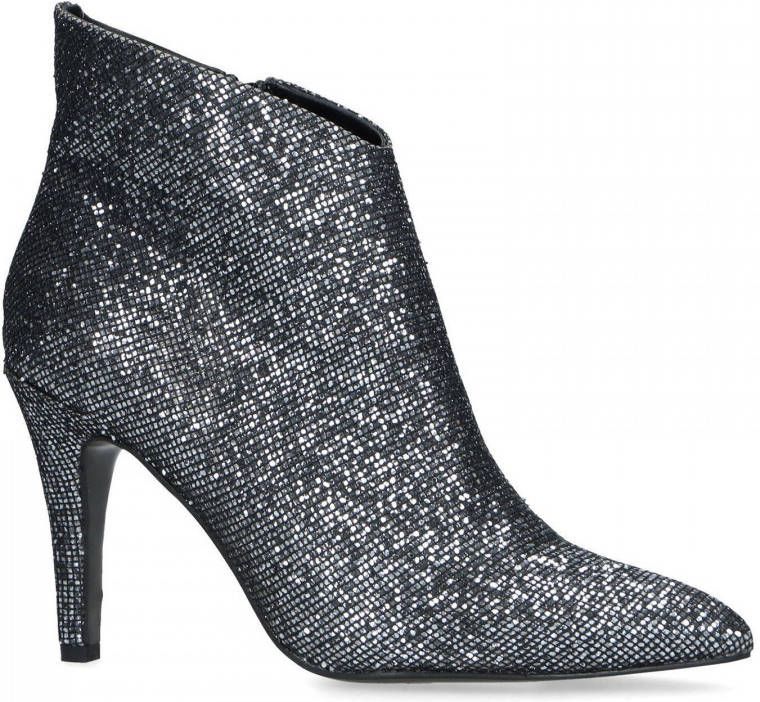 zilveren hakken laarsjes