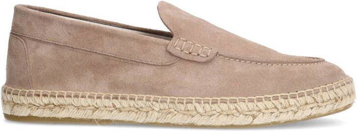 Manfield Heren Beige suède espadrilles