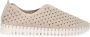 Manfield Dames Beige nylon loafers - Thumbnail 1