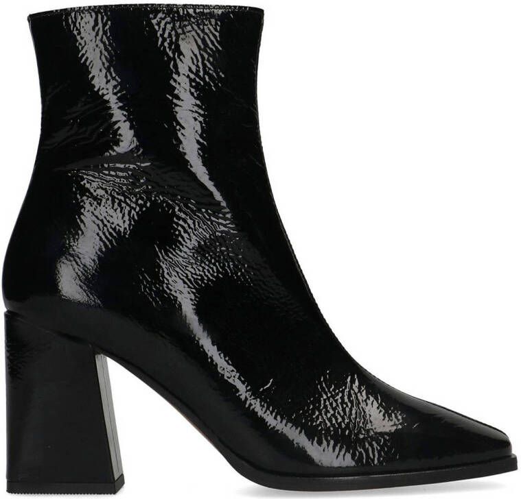 Zwarte lak sales laarsjes dames