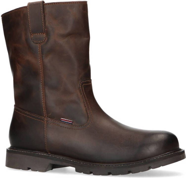 Manfield Heren Bruine leren boots