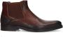 Manfield Heren Donkerbruine leren chelsea boots - Thumbnail 1