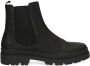 Manfield Heren Zwarte nubuck chelsea boots - Thumbnail 1