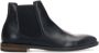 Manfield Heren Zwarte leren chelsea boots - Thumbnail 1