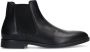 Manfield Heren Zwarte leren chelsea boots - Thumbnail 1