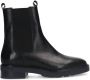 Manfield Dames Zwarte leren chelsea boots - Thumbnail 1