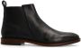 Manfield Heren Zwarte leren Chelsea boots - Thumbnail 1