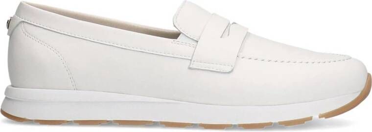 No Stress Dames Witte nubuck loafers