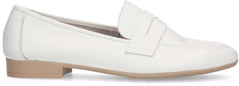 Manfield leren loafers wit