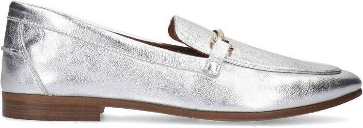 Manfield leren loafers zilver