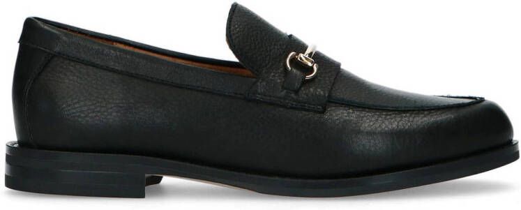 Manfield leren loafers zwart