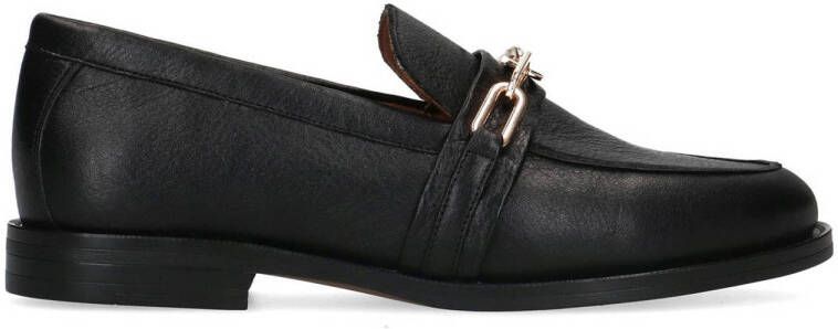 Manfield leren loafers zwart