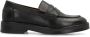 Manfield Dames Klassieke zwarte leren loafers - Thumbnail 1