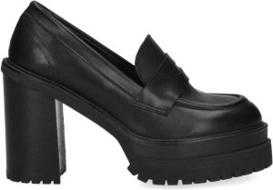 Manfield Dames Zwarte leren pumps