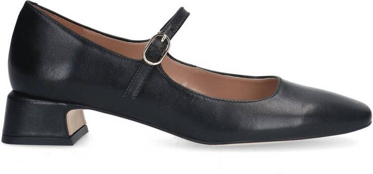 Manfield Dames Zwarte leren pumps