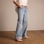 Manfield Dames Roze leren slingbacks met lakleren neus - Thumbnail 1