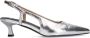 Manfield Dames PRE ORDER Zilveren leren slingbacks - Thumbnail 1