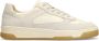 Manfield Heren Off white leren sneakers met suède details - Thumbnail 1