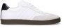 Manfield Heren Witte leren sneaker - Thumbnail 1