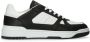 Manfield Heren Zwarte leren sneakers - Thumbnail 1