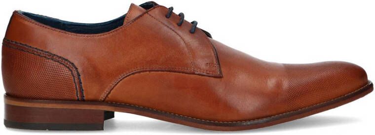 Manfield Heren Cognac veterschoenen