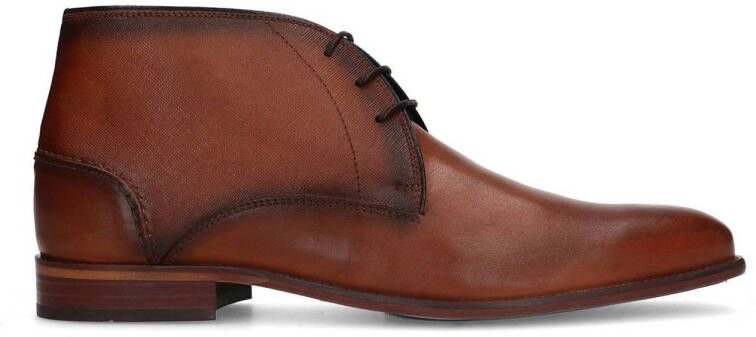 Manfield Heren Cognac hoge veterboots