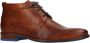 Manfield leren veterschoenen cognac - Thumbnail 1