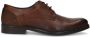 Manfield Heren Cognac leren veterschoenen - Thumbnail 1
