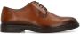 Manfield Heren Cognac leren veterschoenen - Thumbnail 1