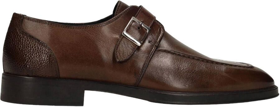 Manfield Black Label leren gespschoenen bruin