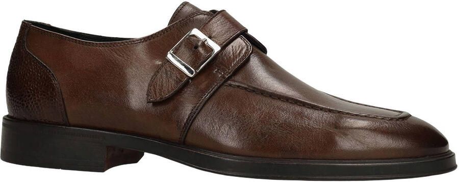 Manfield Black Label leren gespschoenen bruin - Foto 2