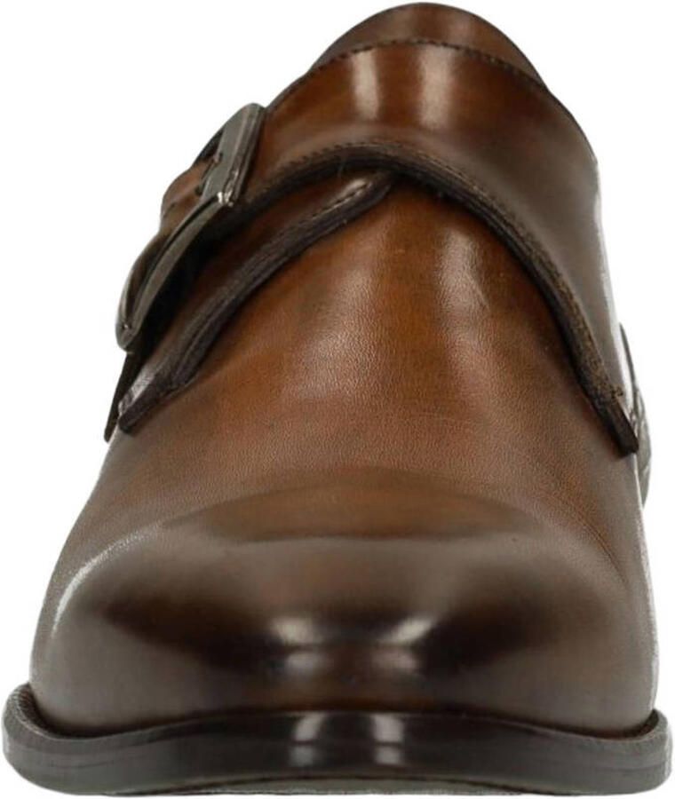 Manfield Black Label leren gespschoenen cognac - Foto 2