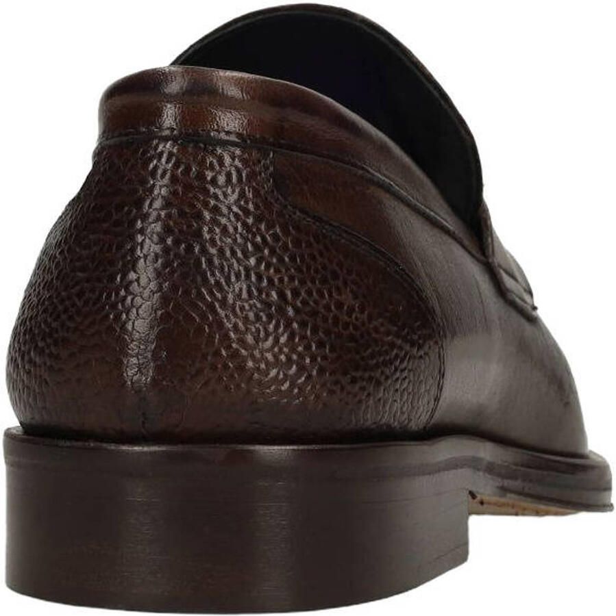 Manfield Black Label leren loafers donkerbruin - Foto 2