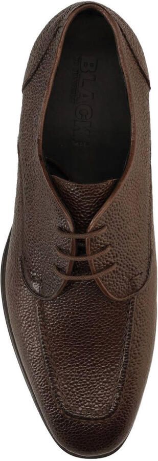 Manfield Black Label leren veterschoenen bruin - Foto 3
