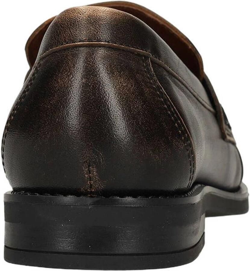 Manfield Gabriela X leren loafers donkerbruin - Foto 2