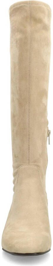 No Stress Dames Beige stretch laarzen met hak - Foto 3
