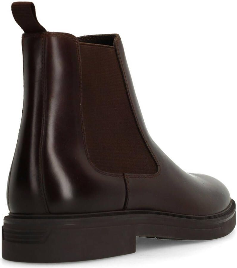 Manfield Heren Bruine leren chelsea boots