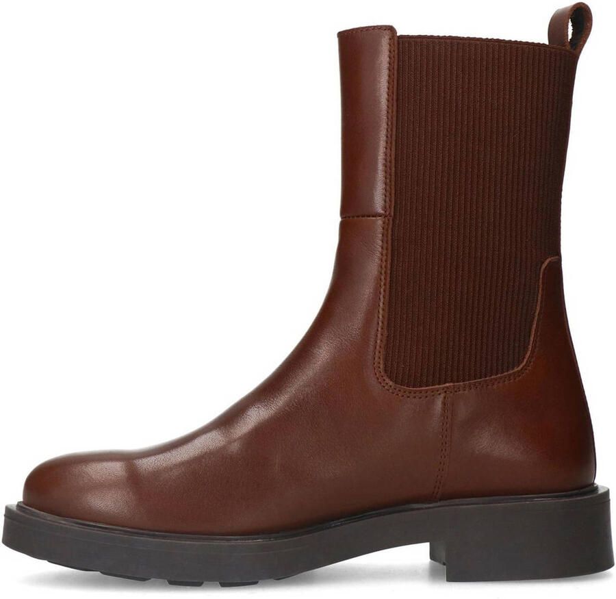 Manfield Dames Bruine leren chelsea boots - Foto 2