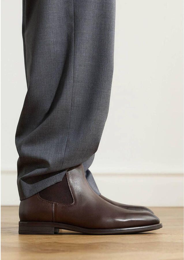 Manfield Heren Bruine leren chelsea boots - Foto 2
