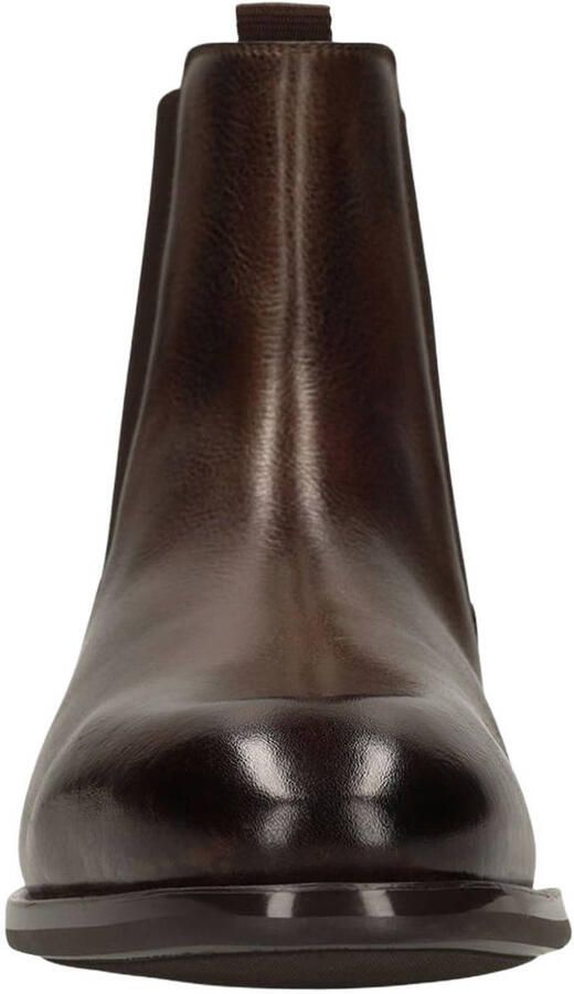 Manfield Heren Bruine leren chelsea boots - Foto 3