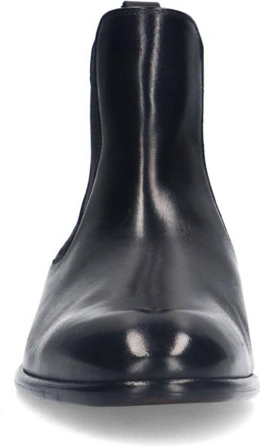 Manfield Heren Zwarte leren chelsea boots - Foto 3