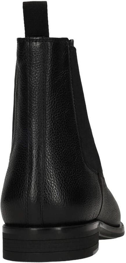 Manfield Heren Zwarte leren chelsea boots - Foto 2