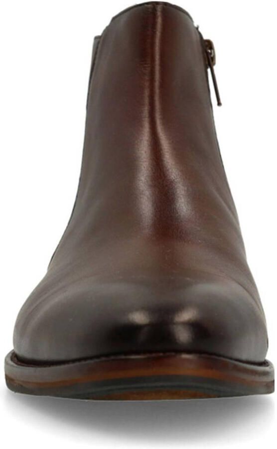 Manfield Heren Bruine leren Chelsea boots - Foto 3