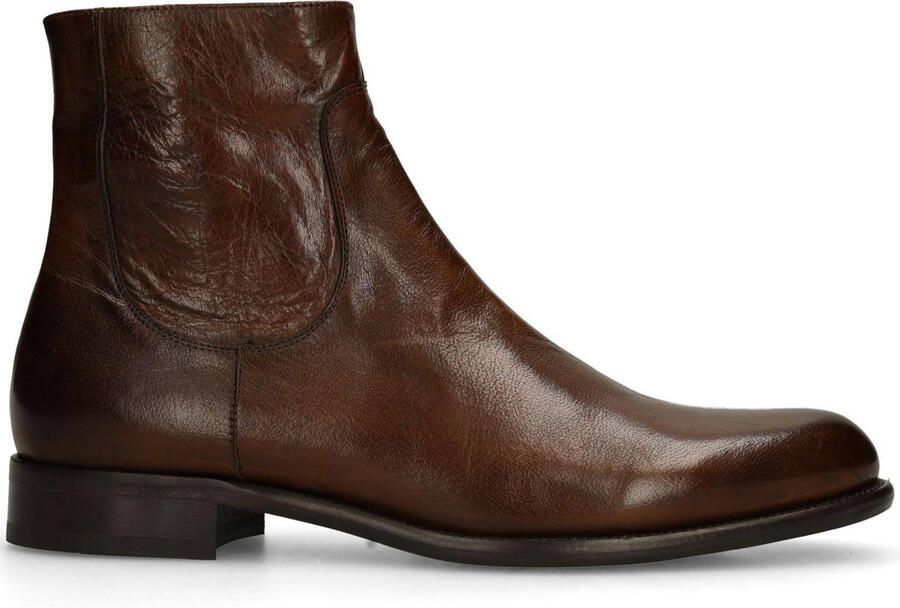 Black Label Heren Bruine leren boots