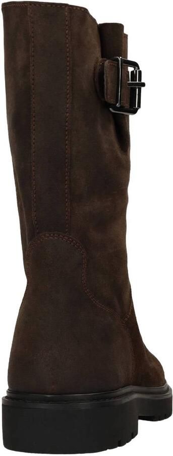 Manfield Heren Donkerbruine leren boots met gesp - Foto 3